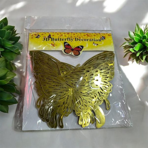 3d Wall Stickers Hollow Butterfly For Kids Rooms Home Wall Décor  Pack of 12 and 24