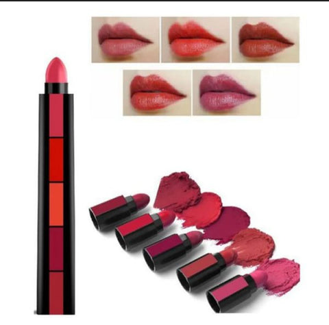 5 In 1 Huda Beauty Lipstick  Waterproof | Long Lasting