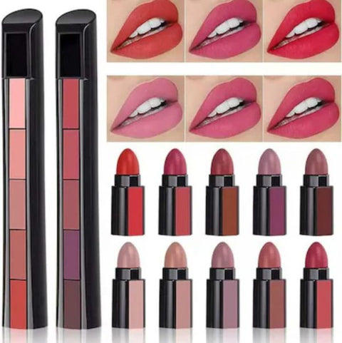 5 In 1 Huda Beauty Lipstick  Waterproof | Long Lasting
