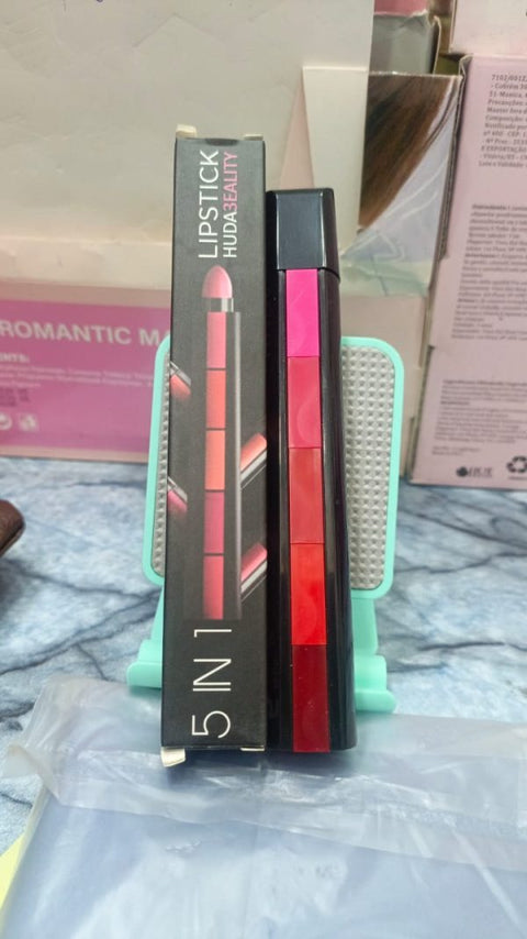 5 In 1 Huda Beauty Lipstick  Waterproof | Long Lasting