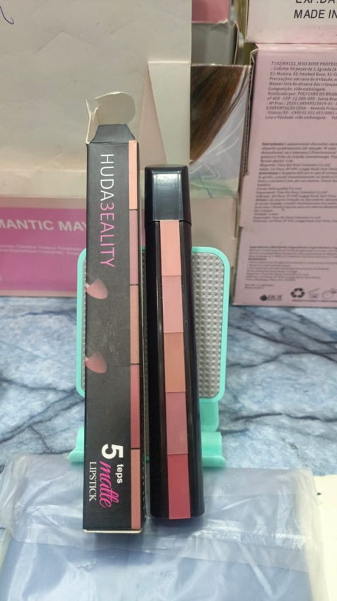 5 In 1 Huda Beauty Lipstick  Waterproof | Long Lasting