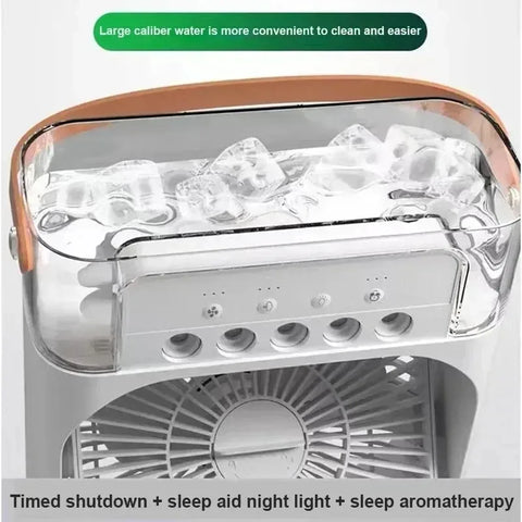 Portable Humidifier Cooling Fan | USB Electric Fan LED Night | Best For One Person