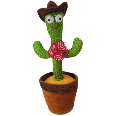 Dancing Cactus Toy – Singing, Talking, Voice Recording Plush With Usb Rechargeable Function – Fun Educational Gift For Babies And Kids (ages 6 Months & Up) – Rechargeable – With Cap