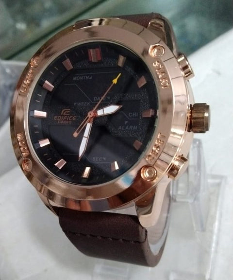 Edifice -  Best Quality Watch For Men  – Rubber Strap Watch – With Box