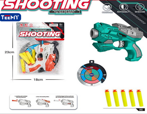 Plastic Soft Bullet Gun Promotional Toys Toy Guns Soft Bullets Soft Bullet Pistol –  soft Bullet Shooting Gun – Random Color