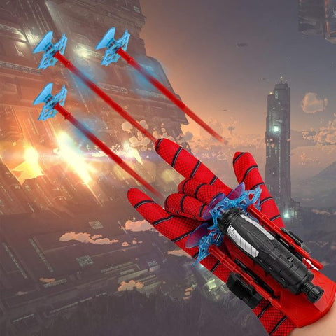 Spider Man Wrist Shooter ,transmitter Set For Kids – Multi Color